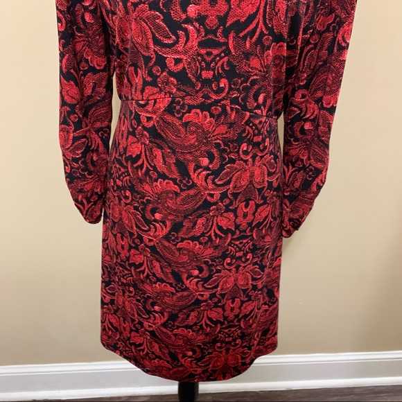 Cato Black & Red Long Sleeve Sweater Dress Large - Picture 3 of 10